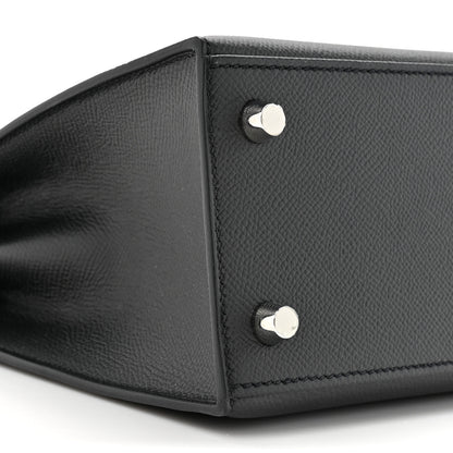 Hermes Epsom Kelly Sellier 25 Black 9 of 10