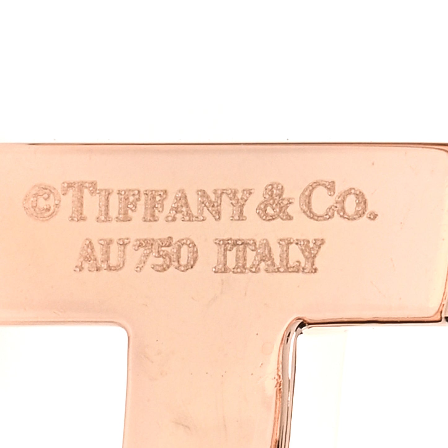 18K Rose Gold T Square Bracelet