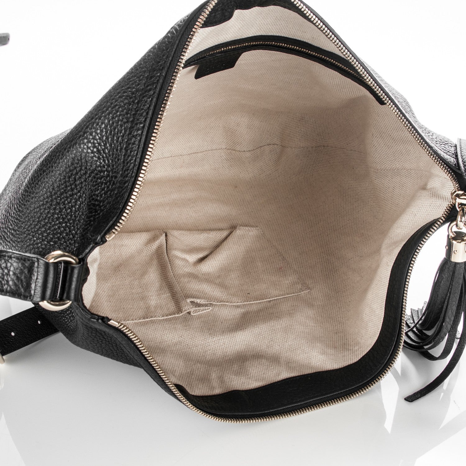 Gucci Pebbled Calfskin Medium Soho Hobo Black 5 of 7