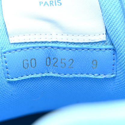 Louis Vuitton Calfskin Monogram Denim Mens LV Trainer Sneakers 9 Blue White 8 of 10
