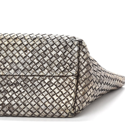 Bottega Veneta Intrecciato Mini Cabat Platino Ossidato 12 of 12