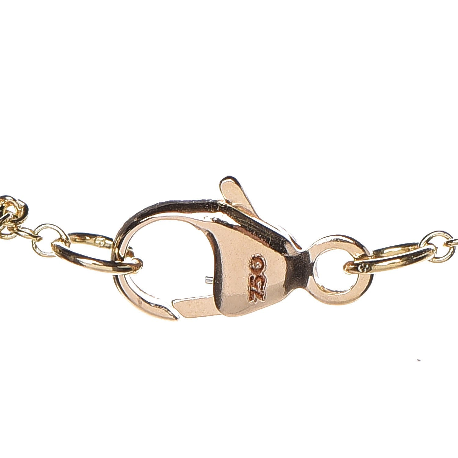 David Yurman 18K Yellow Gold Diamond Initial L Charm Necklace 7 of 7