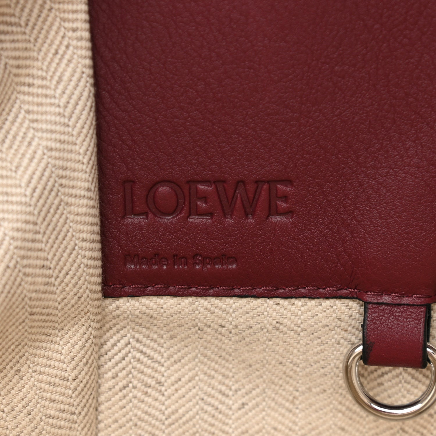 Loewe Calfskin Medium Hammock Shoulder Bag Malbec 8 of 9