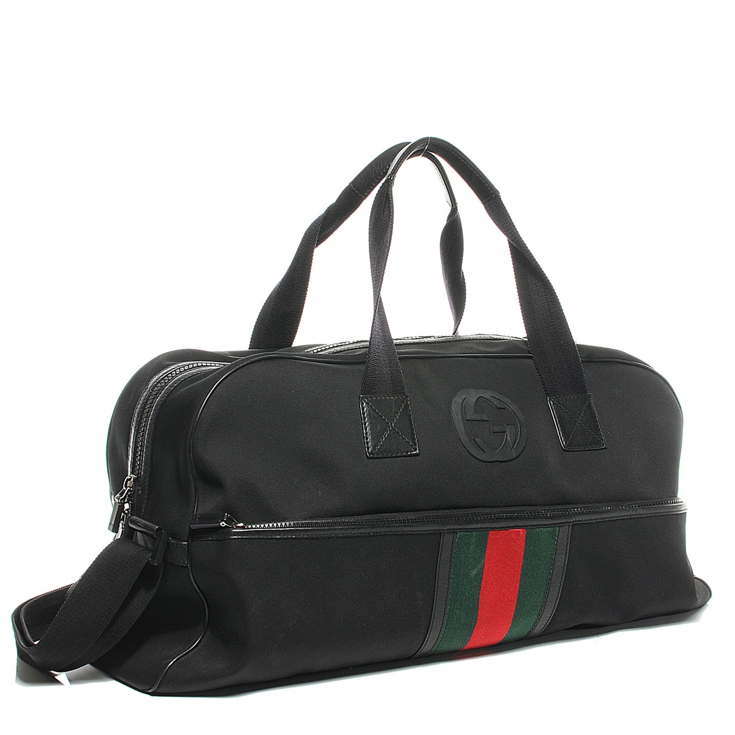 Canvas Large Parana Web Duffle Bag Black