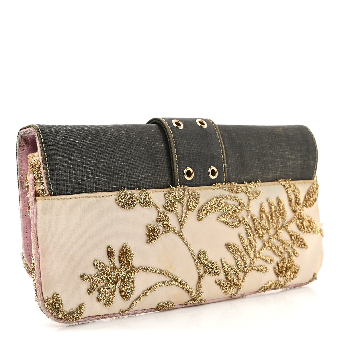 Christian Dior Satin Street Chic Opera Clutch Multicolor 3 of 7