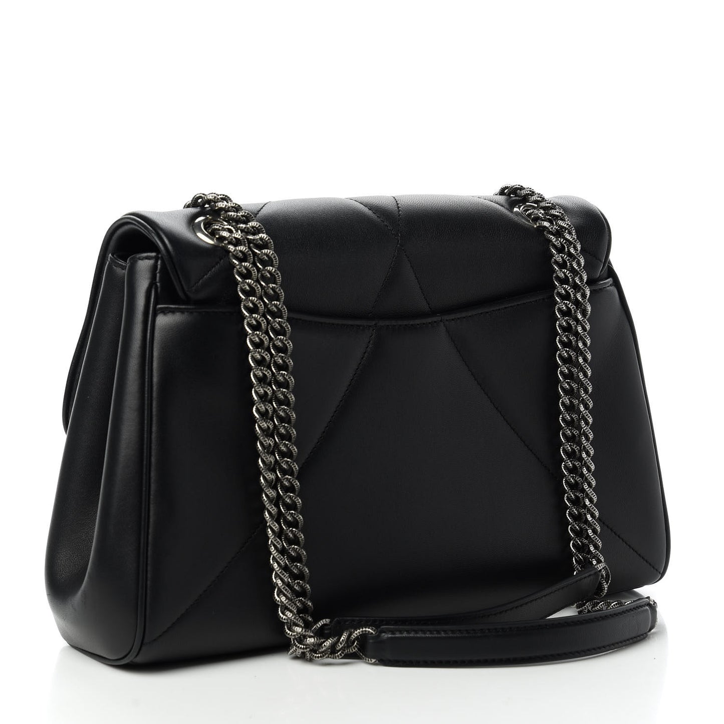 Lambskin Devotion Shoulder Bag Black