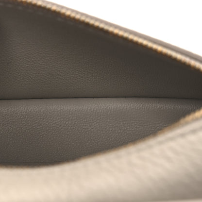 Loro Piana Grained Calfskin Extra Pocket Mini Pouch Light Travertine 5 of 10