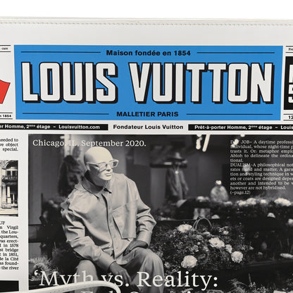 Louis Vuitton Calfskin Newspaper Print Pouch 8 of 11