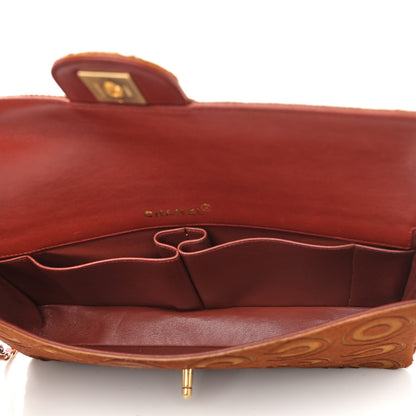Chanel Pony Hair CocoDouble East West Flap Dark Orange 5 of 11