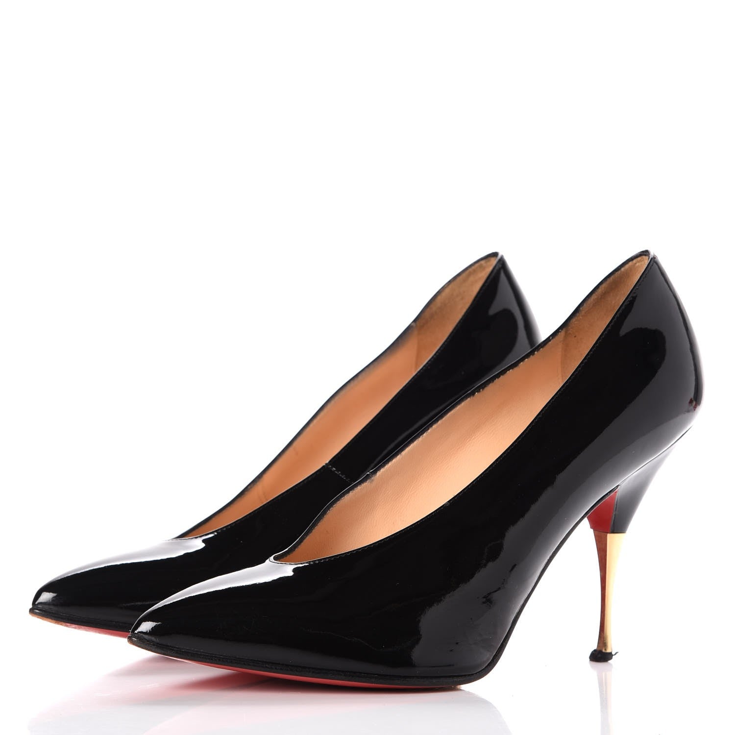 Christian Louboutin Patent Lola Pumps 37.5 Black 3 of 15