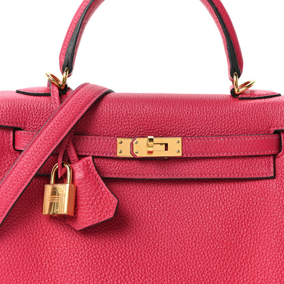 Hermes Togo Kelly Retourne 25 Framboise 8 of 10