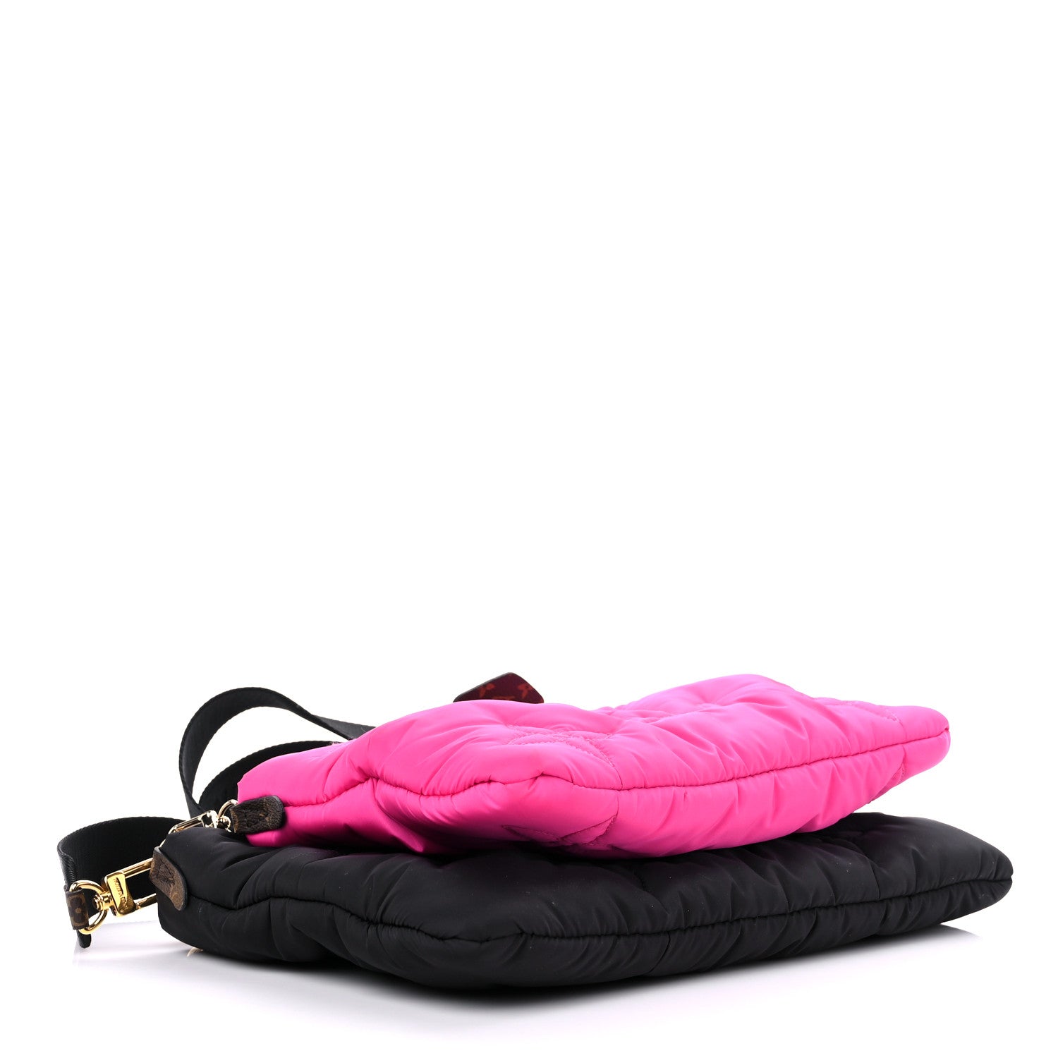 Louis Vuitton Econyl Monogram Pillow Maxi Multi Pochette Accessories Black Fuchsia 4 of 19