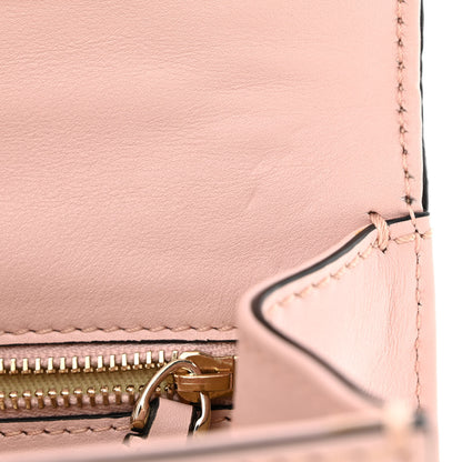 Valentino Garavani Vitello Small Glam Lock Rockstud Flap Poudre 12 of 13
