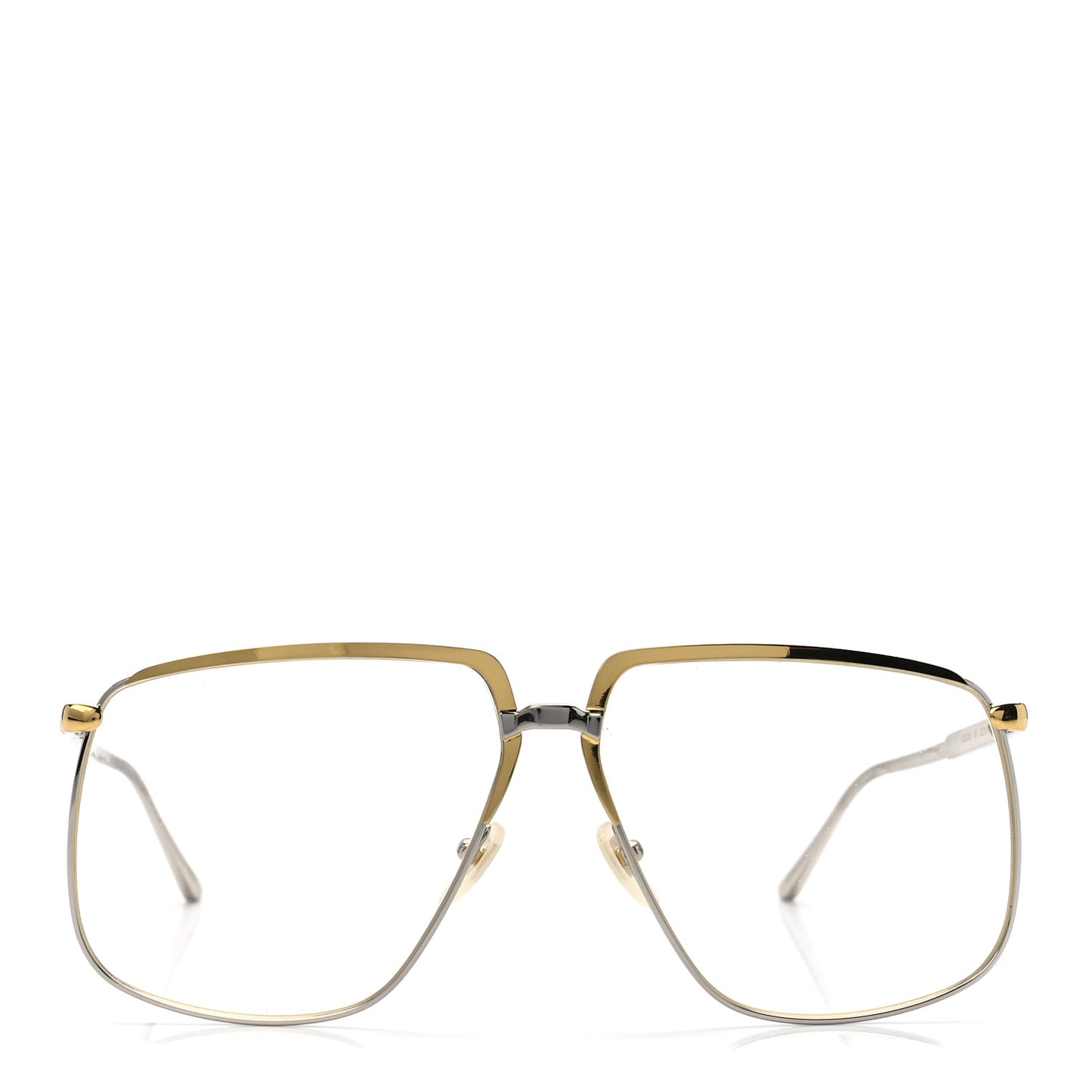 Metal Aviator Sunglasses GG0365S Silver Yellow