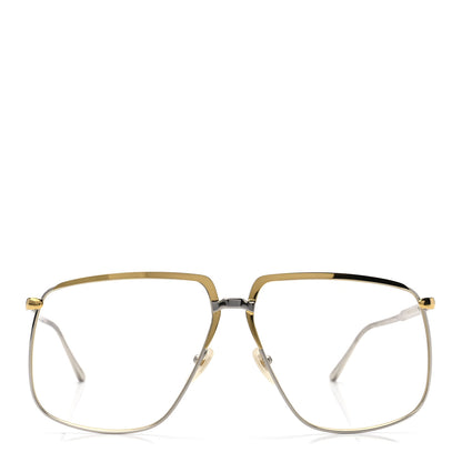 Gucci Metal Aviator Sunglasses GG0365S Silver Yellow 2 of 9