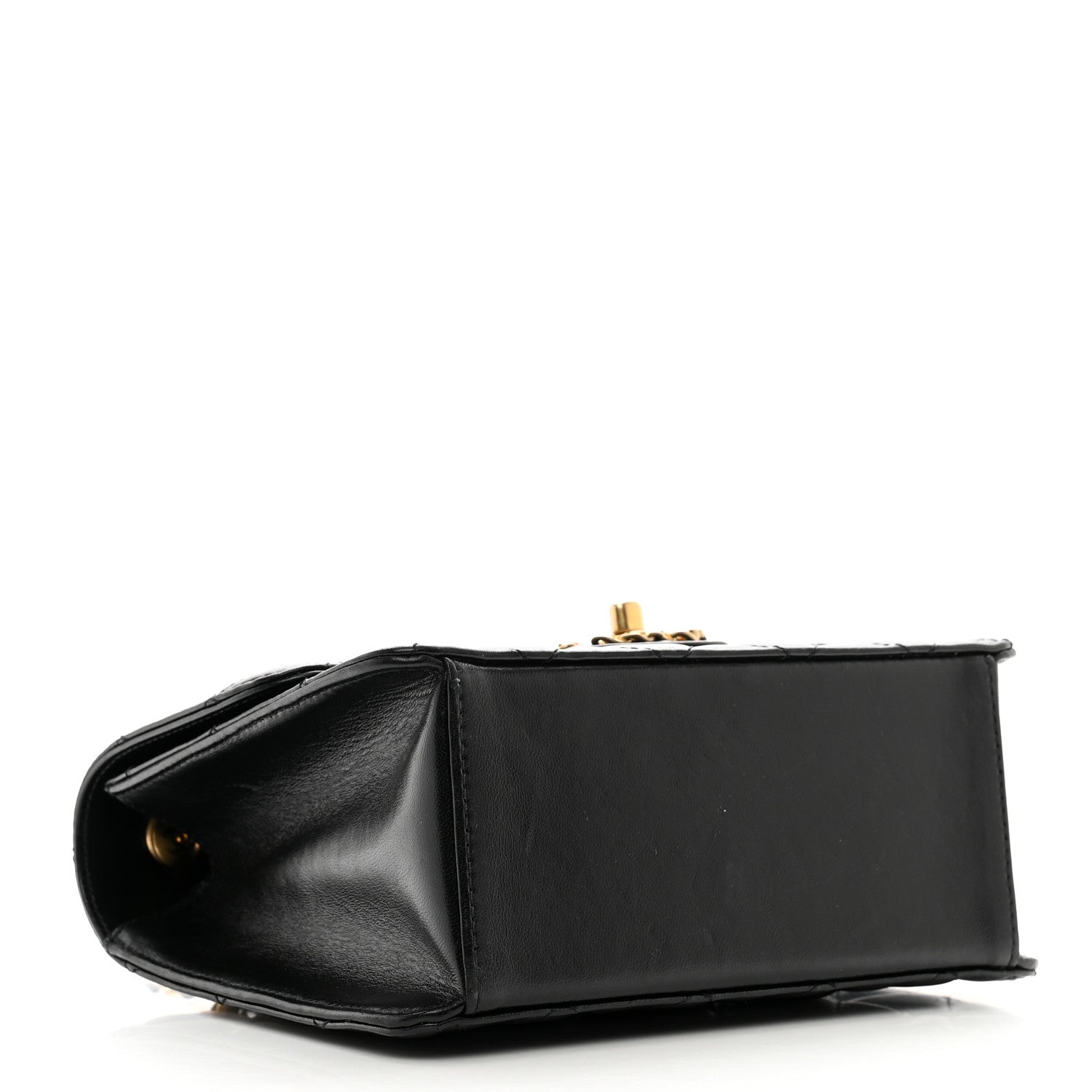 Chanel Shiny Lambskin Quilted Mini Flap Black 4 of 11
