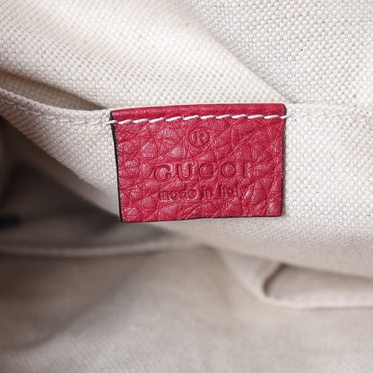Gucci Cellarius Calfskin Medium Bamboo Backpack Petunia 6 of 7