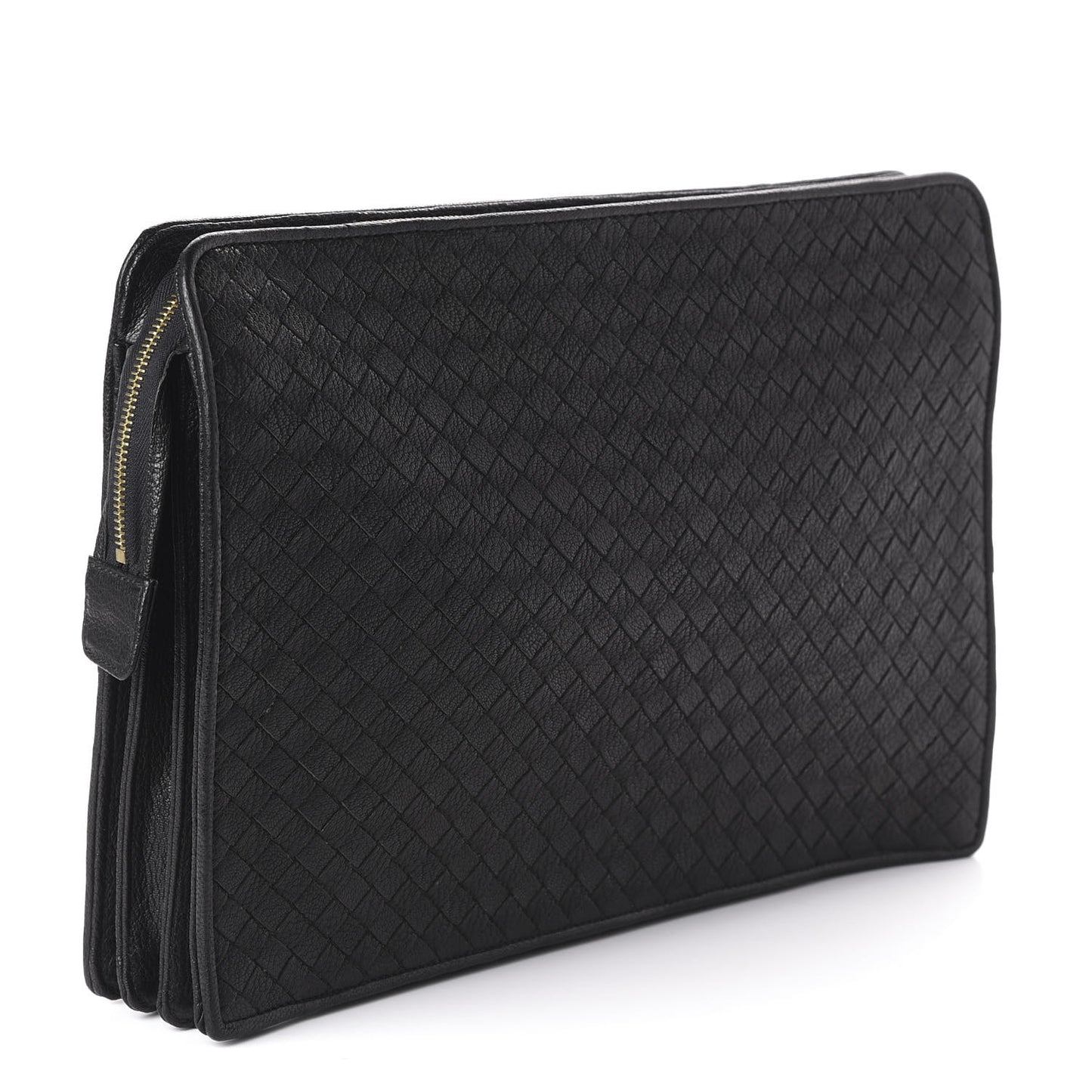 Cervo Intrecciato Document Case Black