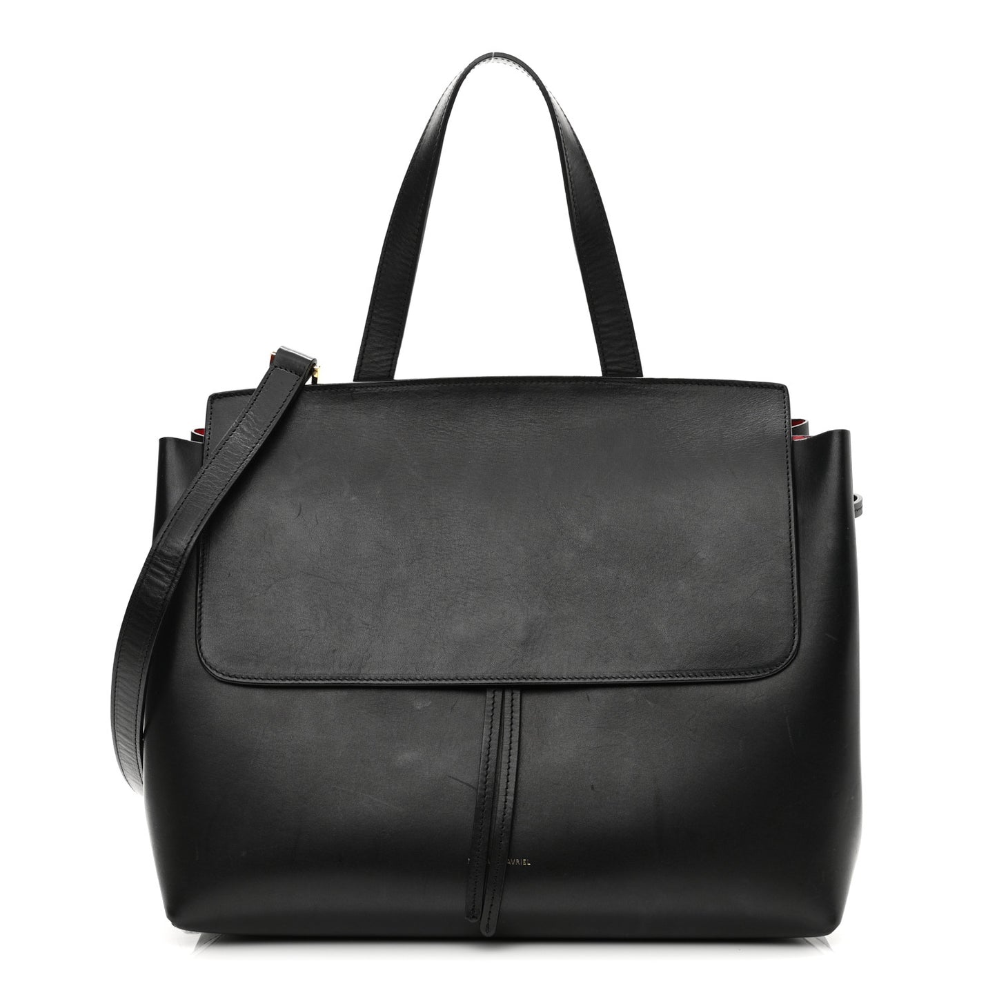 Calfskin Lady Bag Black Flamma