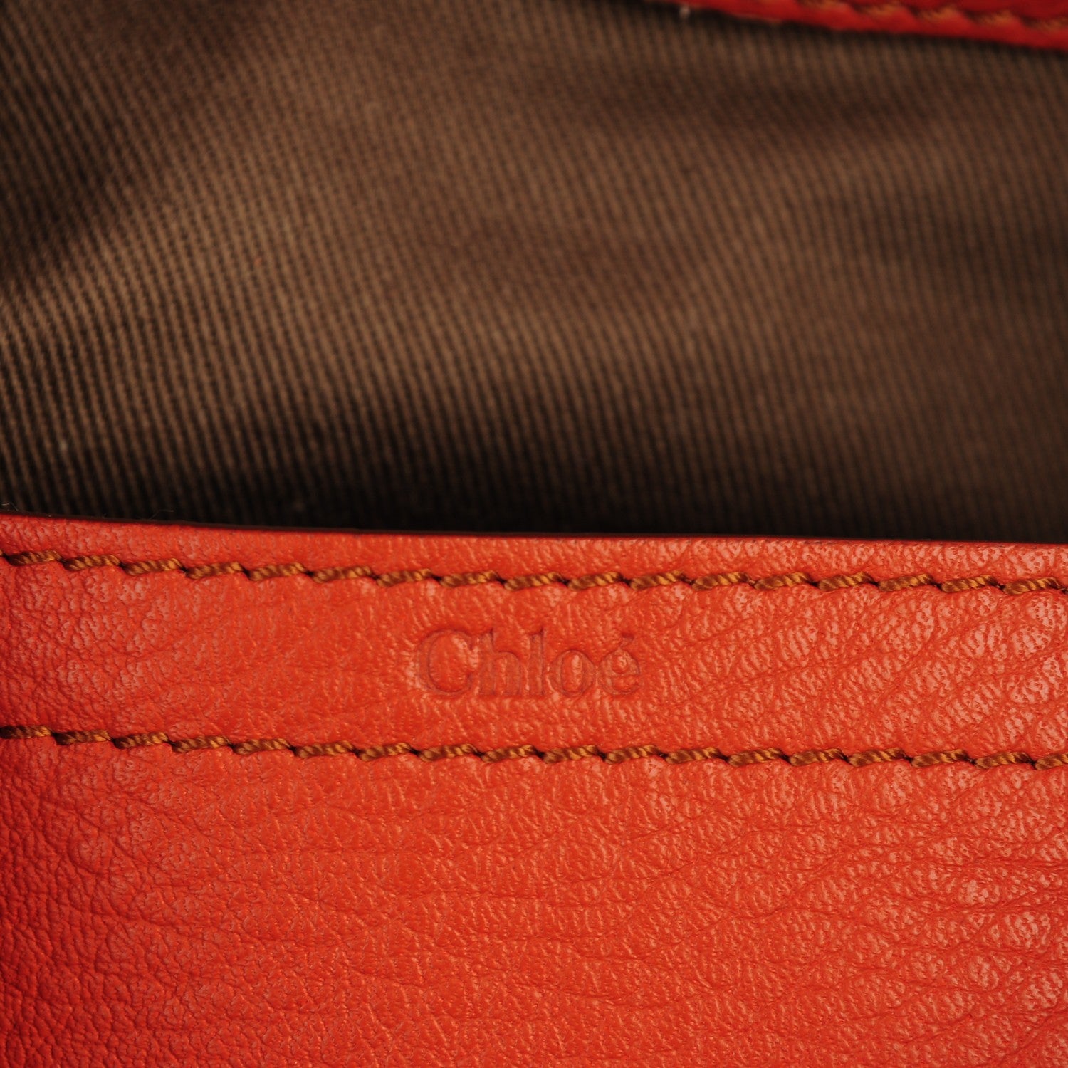Chloe Calfskin Medium Marcie Round Crossbody Bag Whiskey 6 of 9