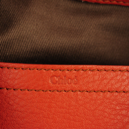 Chloe Calfskin Medium Marcie Round Crossbody Bag Whiskey 6 of 9