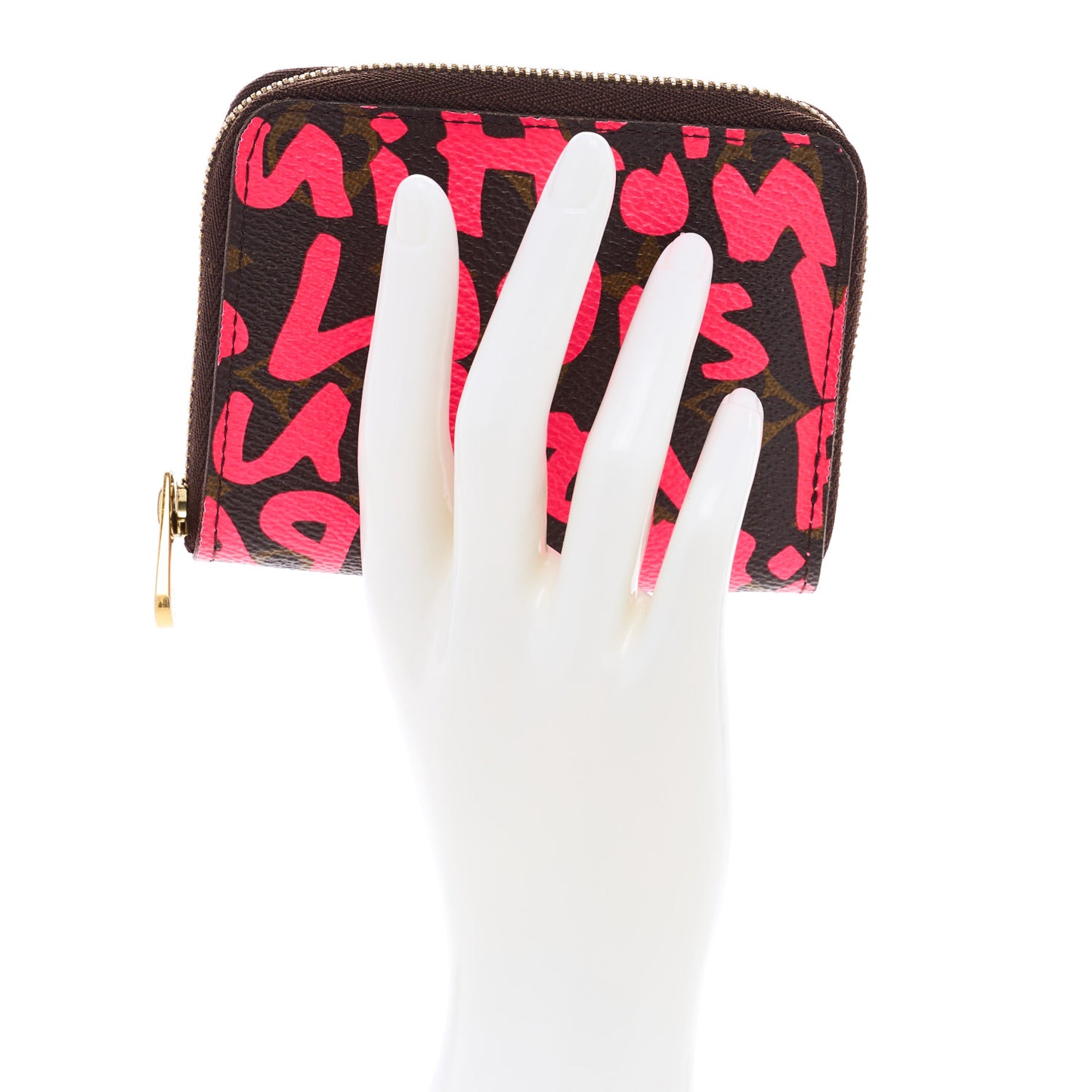 Monogram Graffiti Zippy Coin Purse Fuchsia