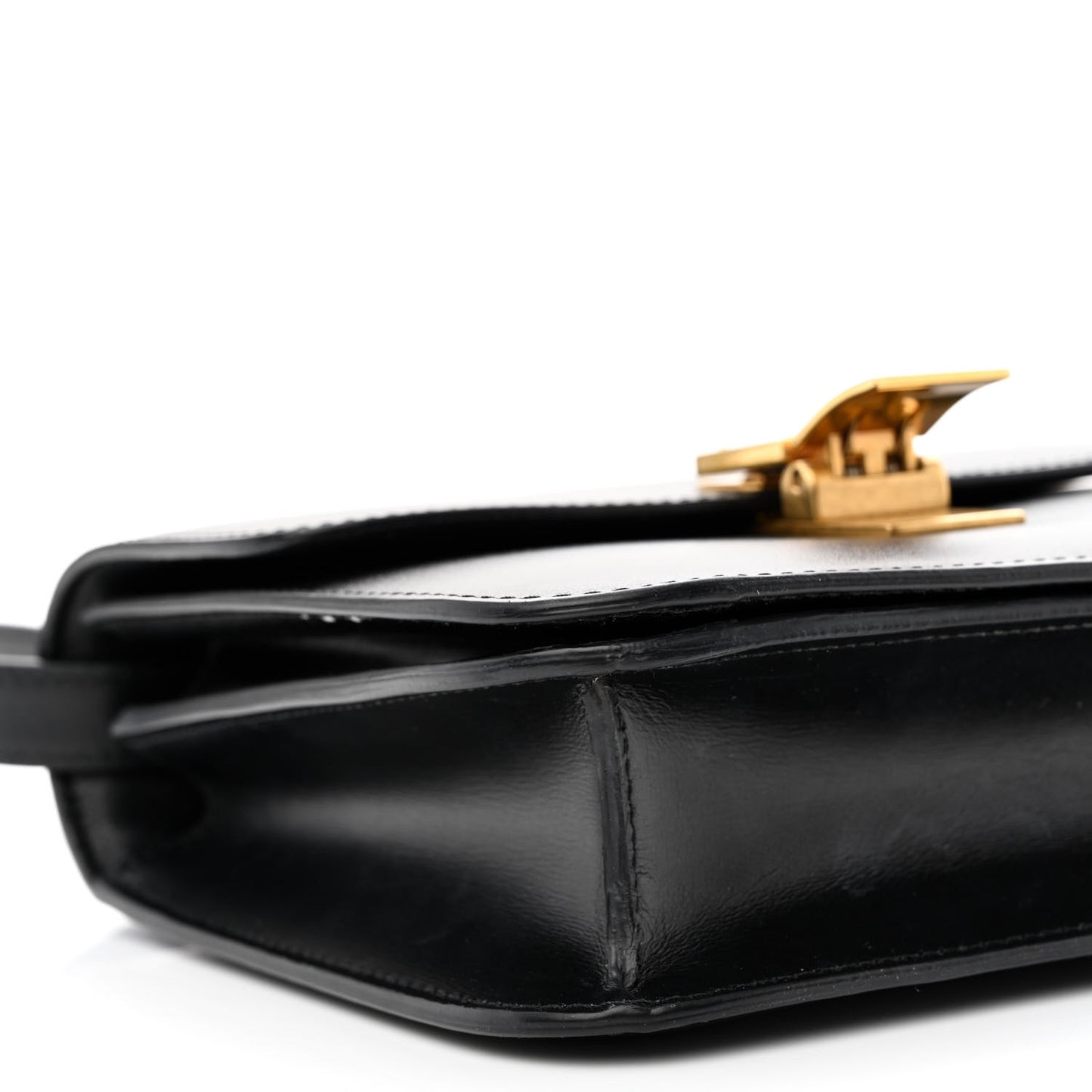 Box Calfskin Teen Classic Box Flap Bag Black