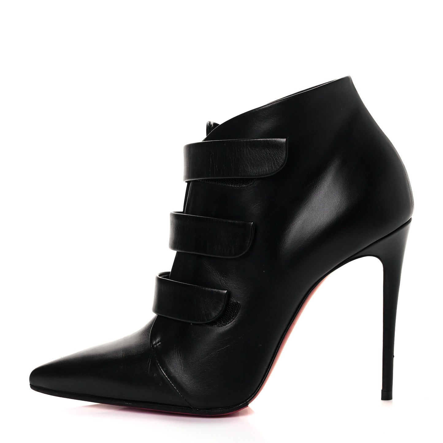 Calfskin Triniboot 100 Booties 36.5 Black