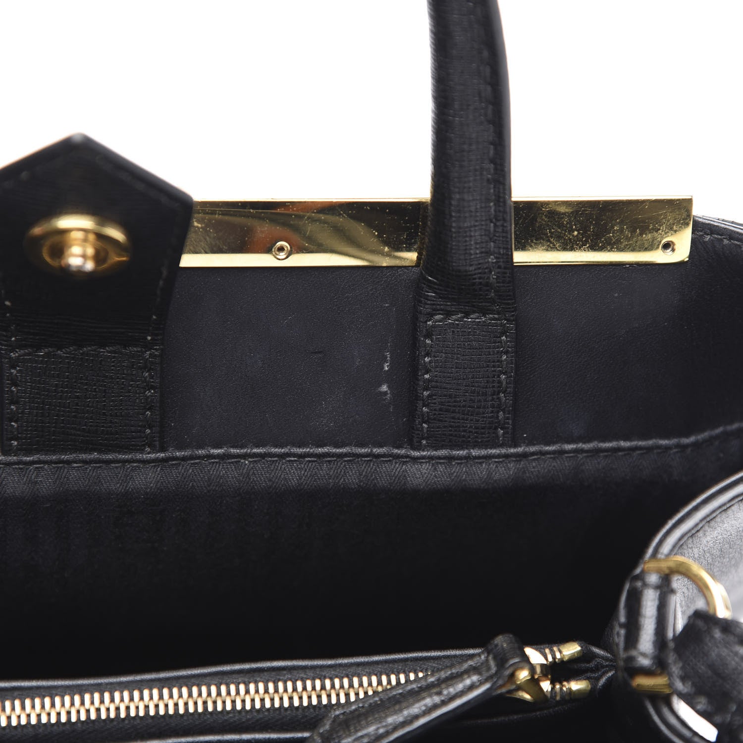 Fendi Vitello Elite Petite 2Jours Tote Black 10 of 10