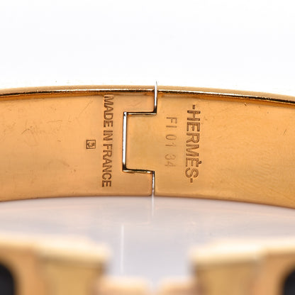 Hermes Enamel Narrow Clic Clac H Bracelet PM Black 3 of 4