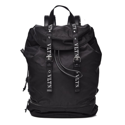 Valentino Garavani Nylon VLTN Large Backpack Black 1 of 10