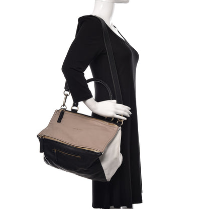 Givenchy Sugar Goatskin Medium Tri-Color Pandora Black Linen White 2 of 10