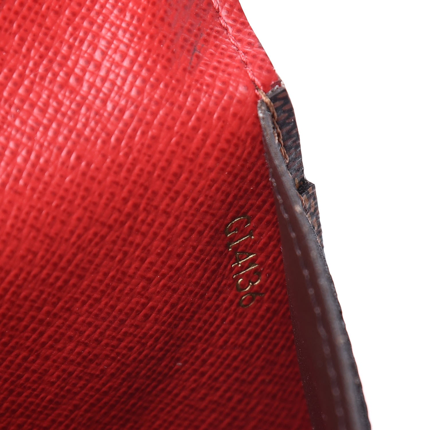 Louis Vuitton Damier Ebene Josephine Wallet Red 9 of 10