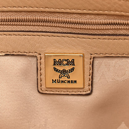 MCM Visetos Medium Sprinkle Stud Stark Backpack Beige 6 of 17