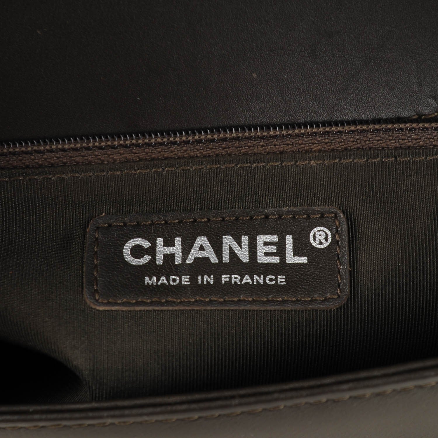 Chanel Lambskin Top Handle New Medium Boy Flap Grey 6 of 7
