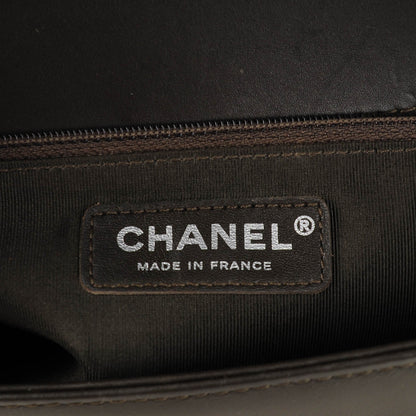 Chanel Lambskin Top Handle New Medium Boy Flap Grey 6 of 7