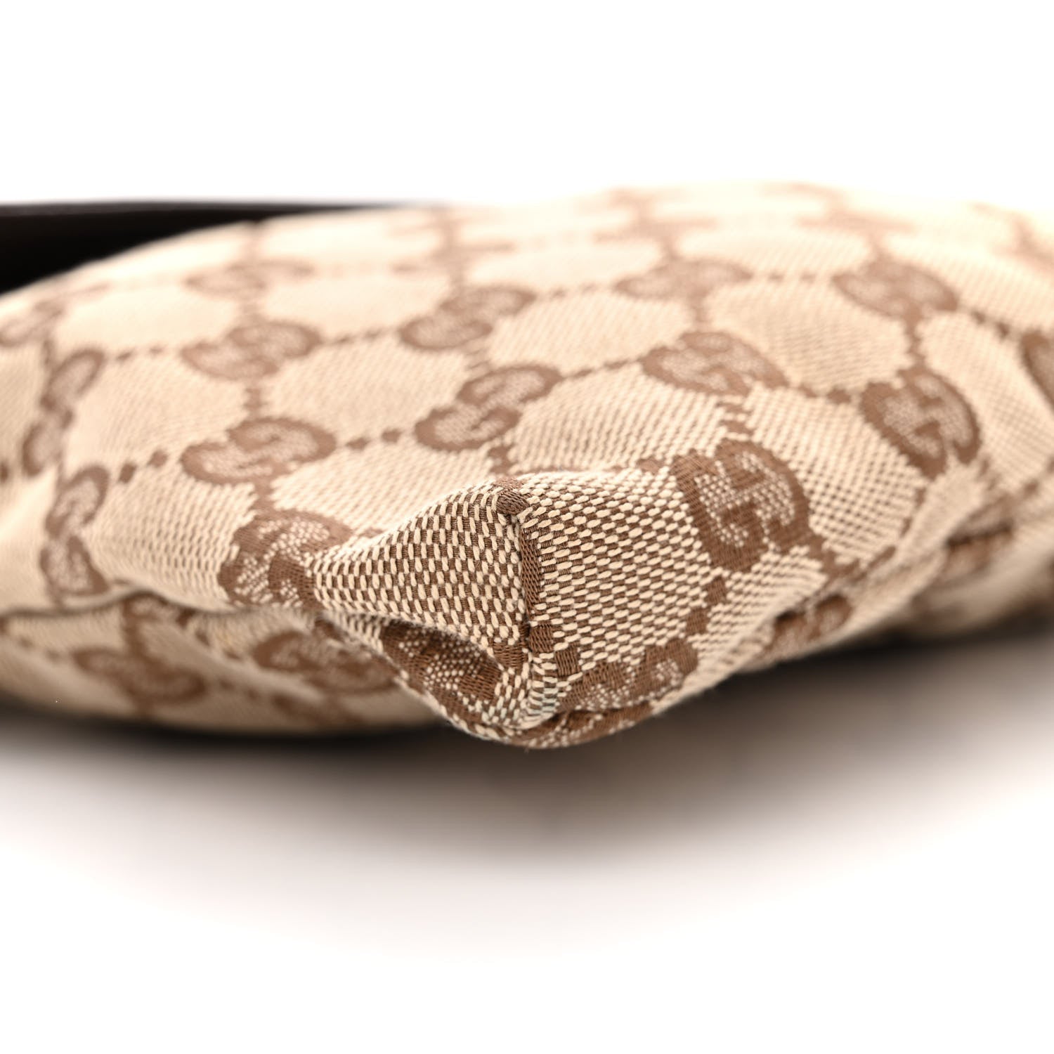 Gucci GG Monogram Web Double Pocket Belt Bag Dark Brown 9 of 11