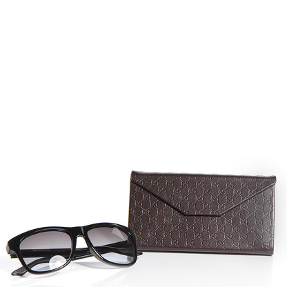 Gucci Bio-Based Frame Rectangle Web Sunglasses 3709/S Black 4 of 7