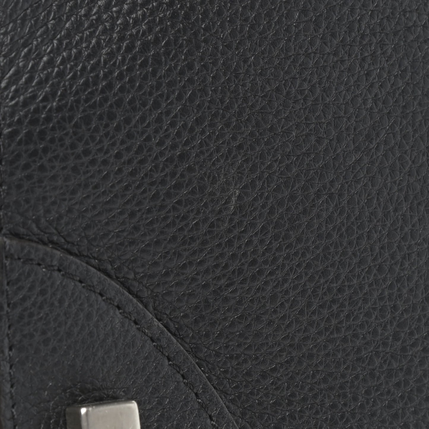 Drummed Calfskin Mini Luggage Black