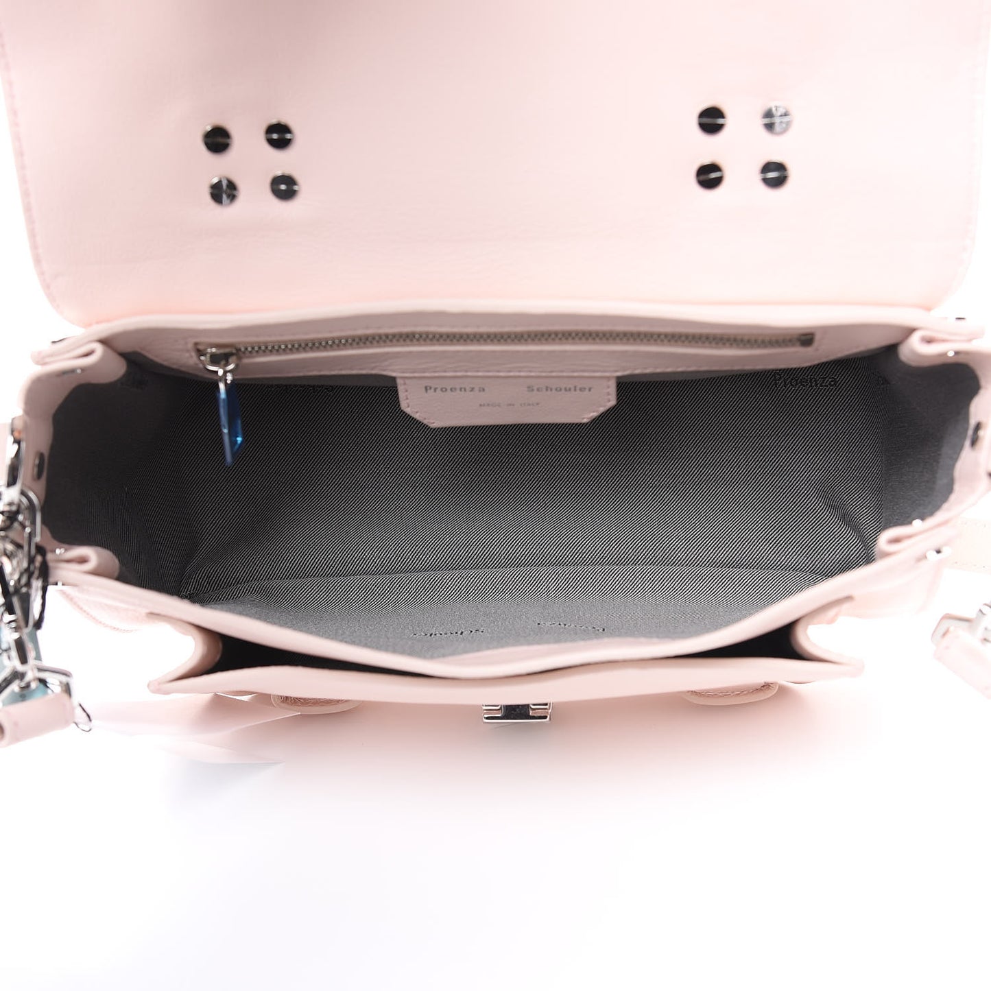 Grainy Calfskin Tiny PS1 Satchel Rose Quartz