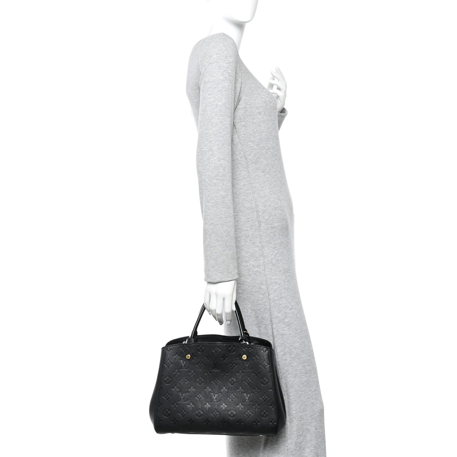 Louis Vuitton Empreinte Montaigne MM Black 2 of 9