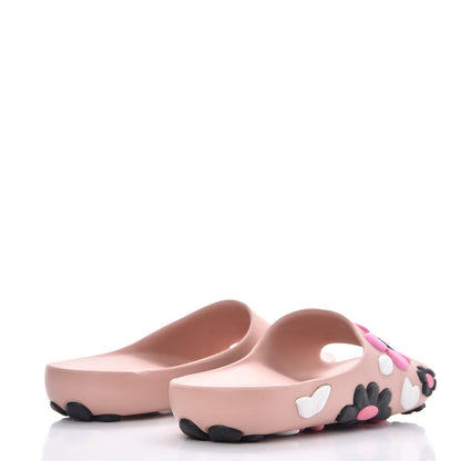 Prada Rubber Flower Slide Sandals 40 Orchidea Begonia 4 of 11