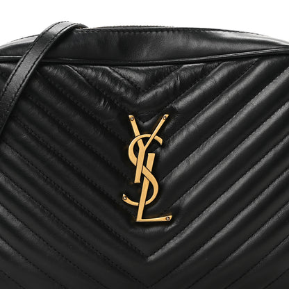 Saint Laurent Calfskin Matelasse Monogram Lou Camera Bag Black 8 of 11