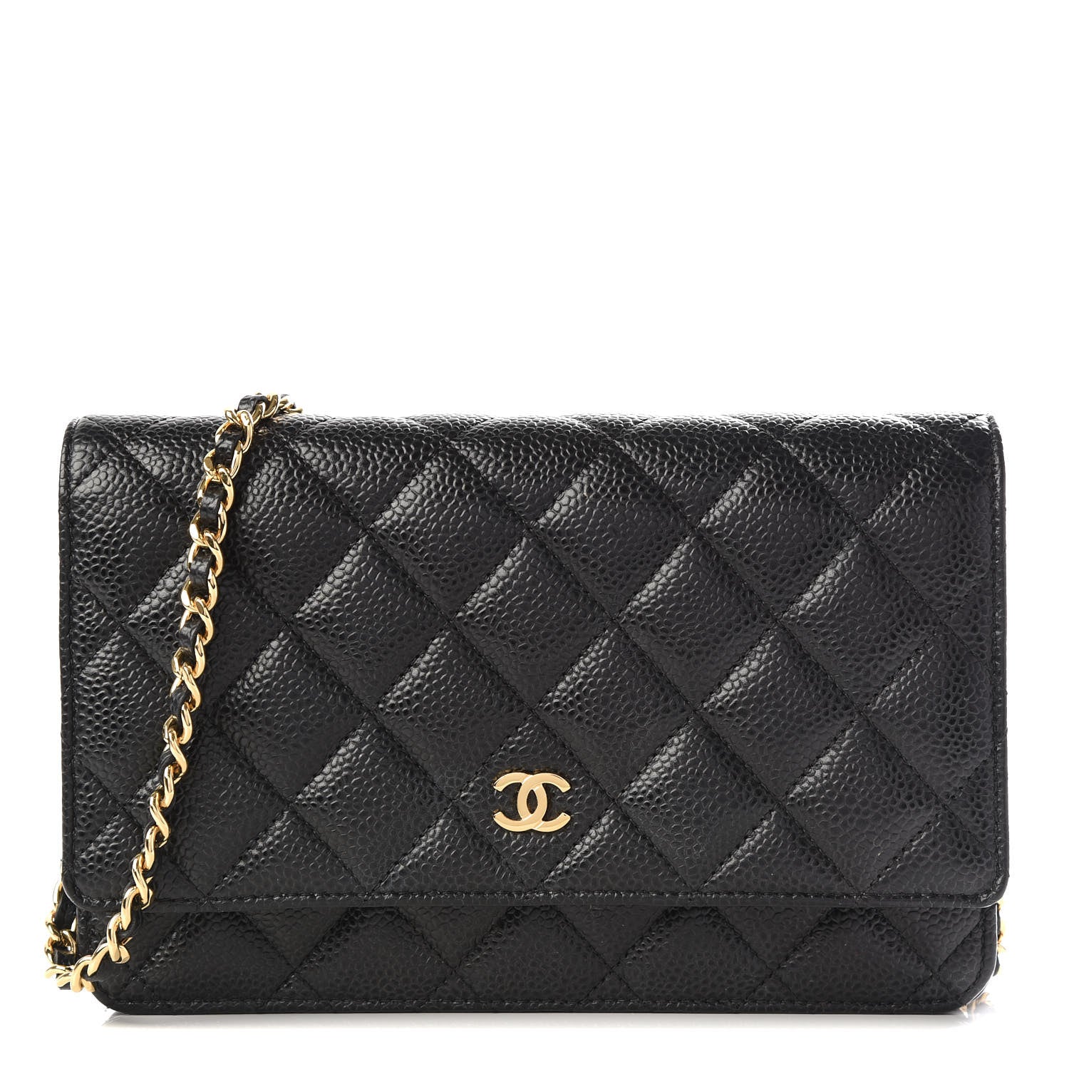 Chanel Caviar Quilted Wallet On Chain WOC Black 1 of 9