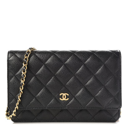 Chanel Caviar Quilted Wallet On Chain WOC Black 1 of 9