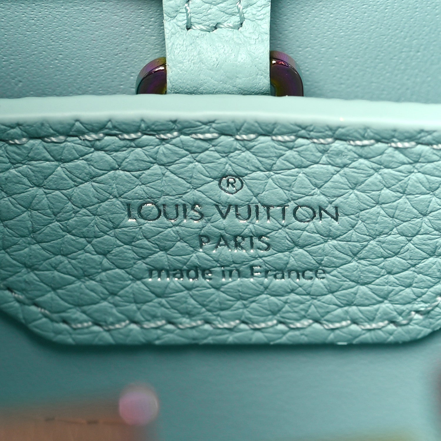 Louis Vuitton Taurillon Capucines BB Iridescent Topaz 6 of 8