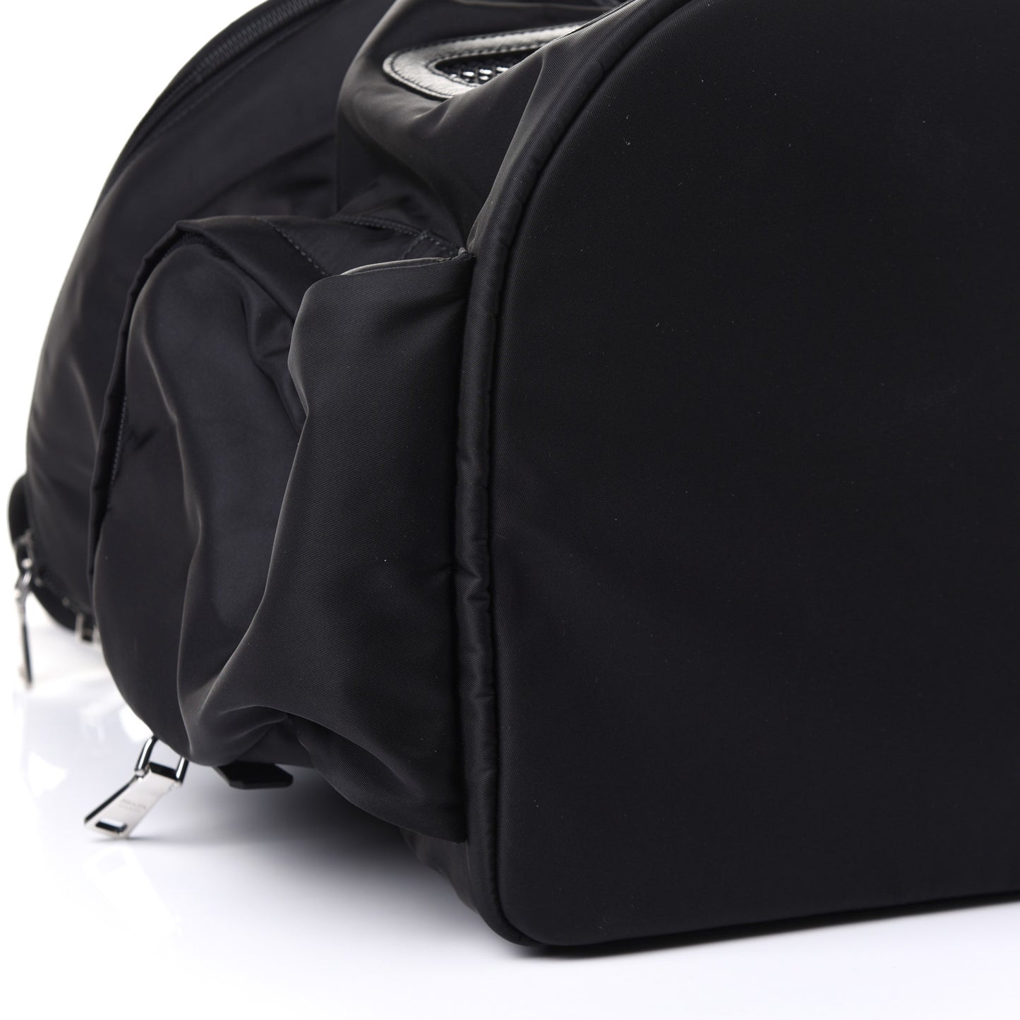 Re-Nylon Saffiano Pet Carrier Backpack Black