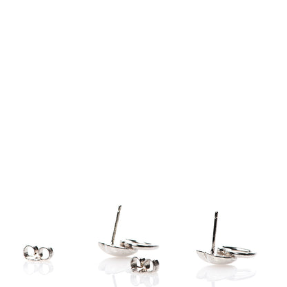 Tiffany Sterling Silver Double Heart Earrings 3 of 4