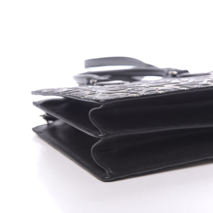 Gucci GG Supreme Monogram Arabesque Small Top Handle Bag Beige Black 9 of 10