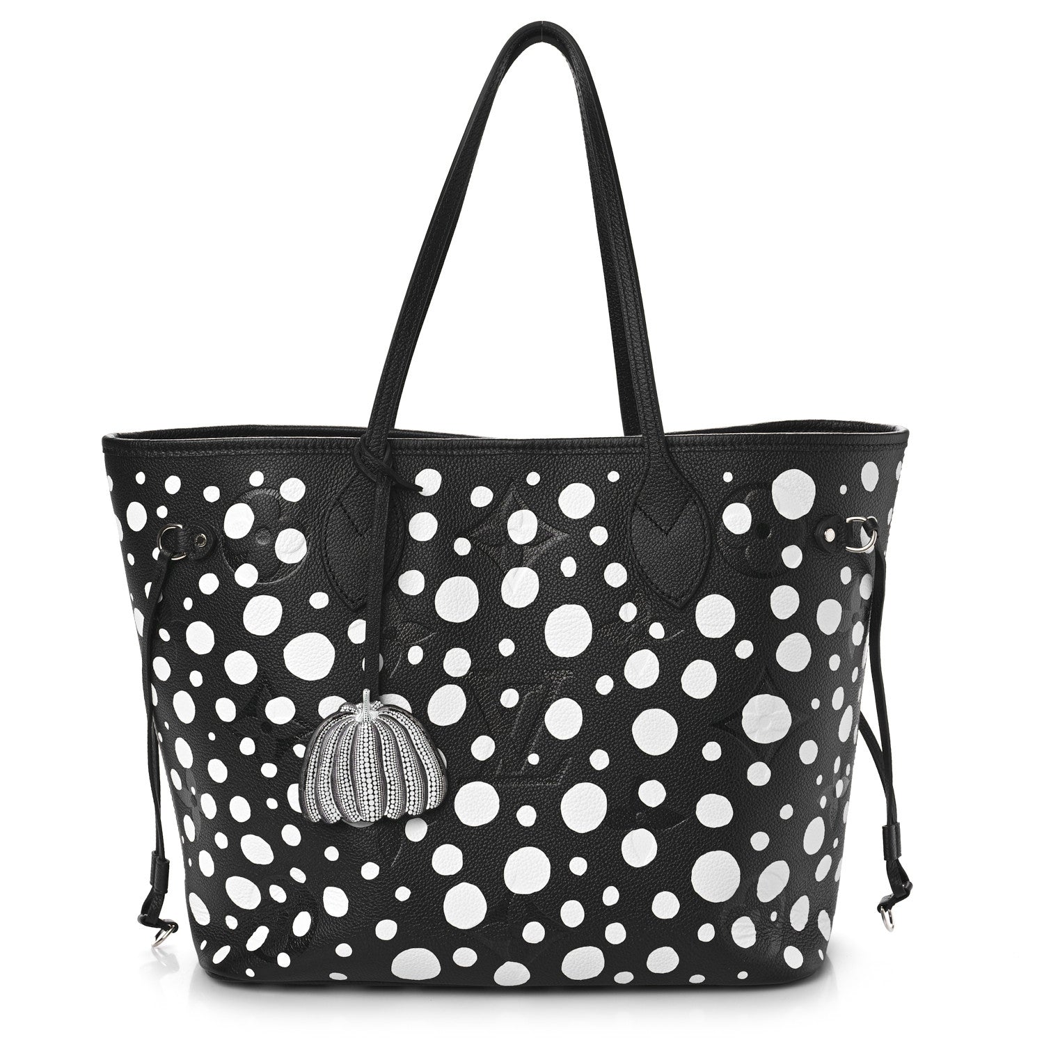 Louis Vuitton LV X YK Empreinte Neverfull MM Black White 3 of 9